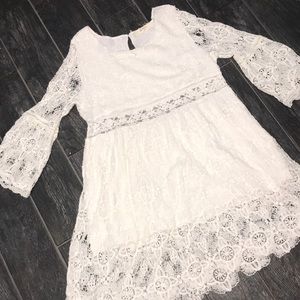 White/Cream Crotchet Dress